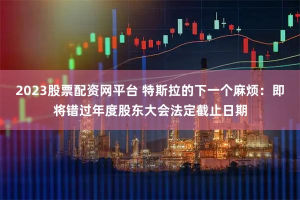 2023股票配资网平台 特斯拉的下一个麻烦：即将错过年度股东大会法定截止日期