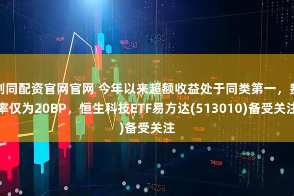 创同配资官网官网 今年以来超额收益处于同类第一，费率仅为20BP，恒生科技ETF易方达(513010)备受关注