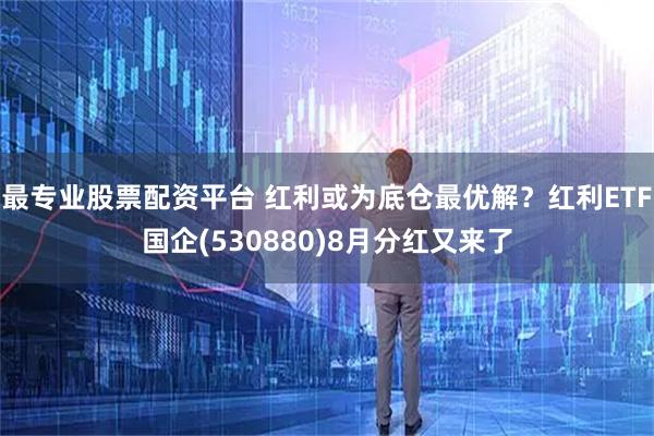最专业股票配资平台 红利或为底仓最优解?红利ETF国企(530880)8月分红又来了